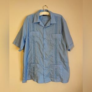 Embroidered Cuban Shirt XL